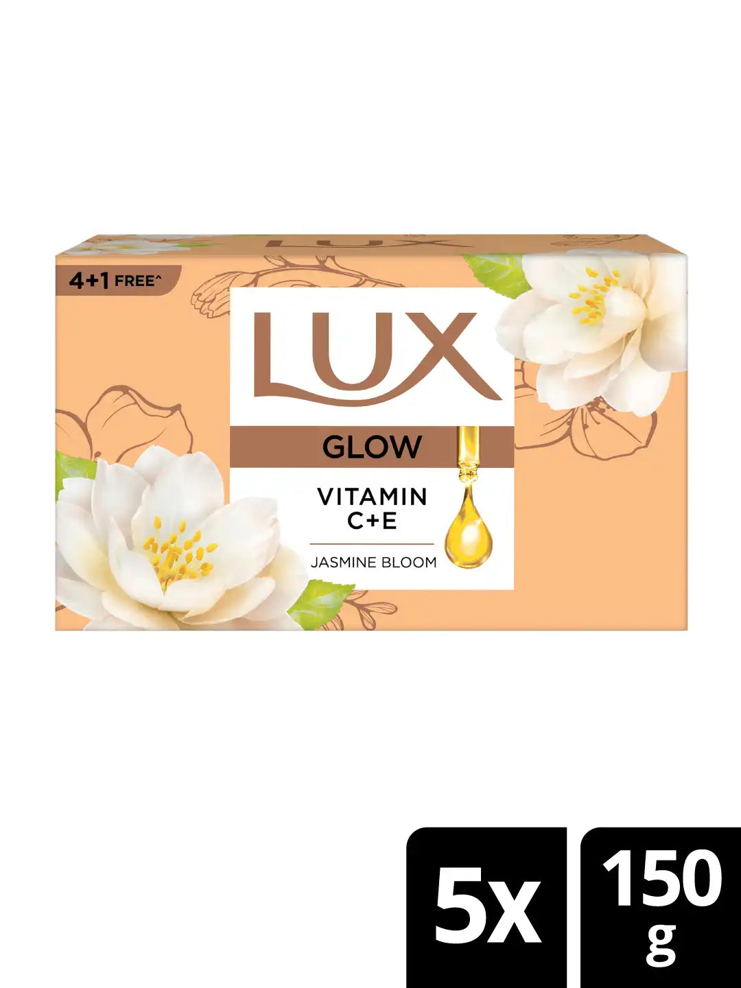 Lux Flaw-Less Glow Jasmine & Vitamin C+E Beauty Soap