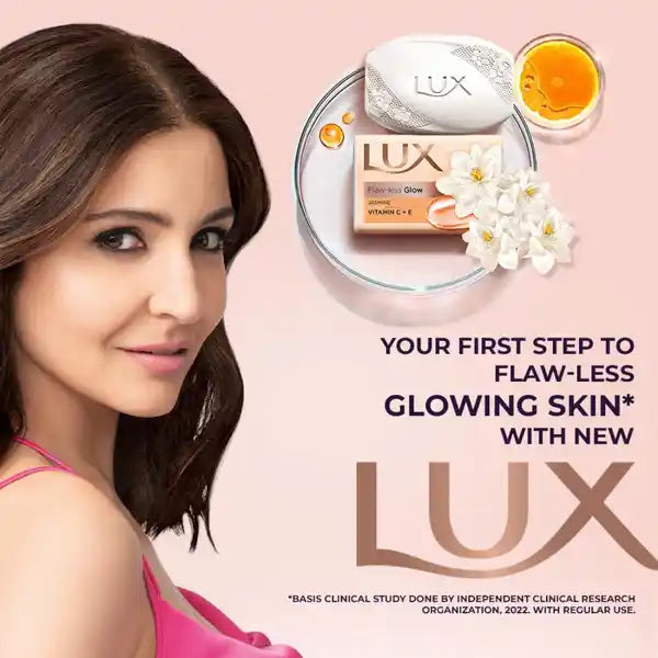 Lux Flaw-Less Glow Jasmine & Vitamin C+E Beauty Soap