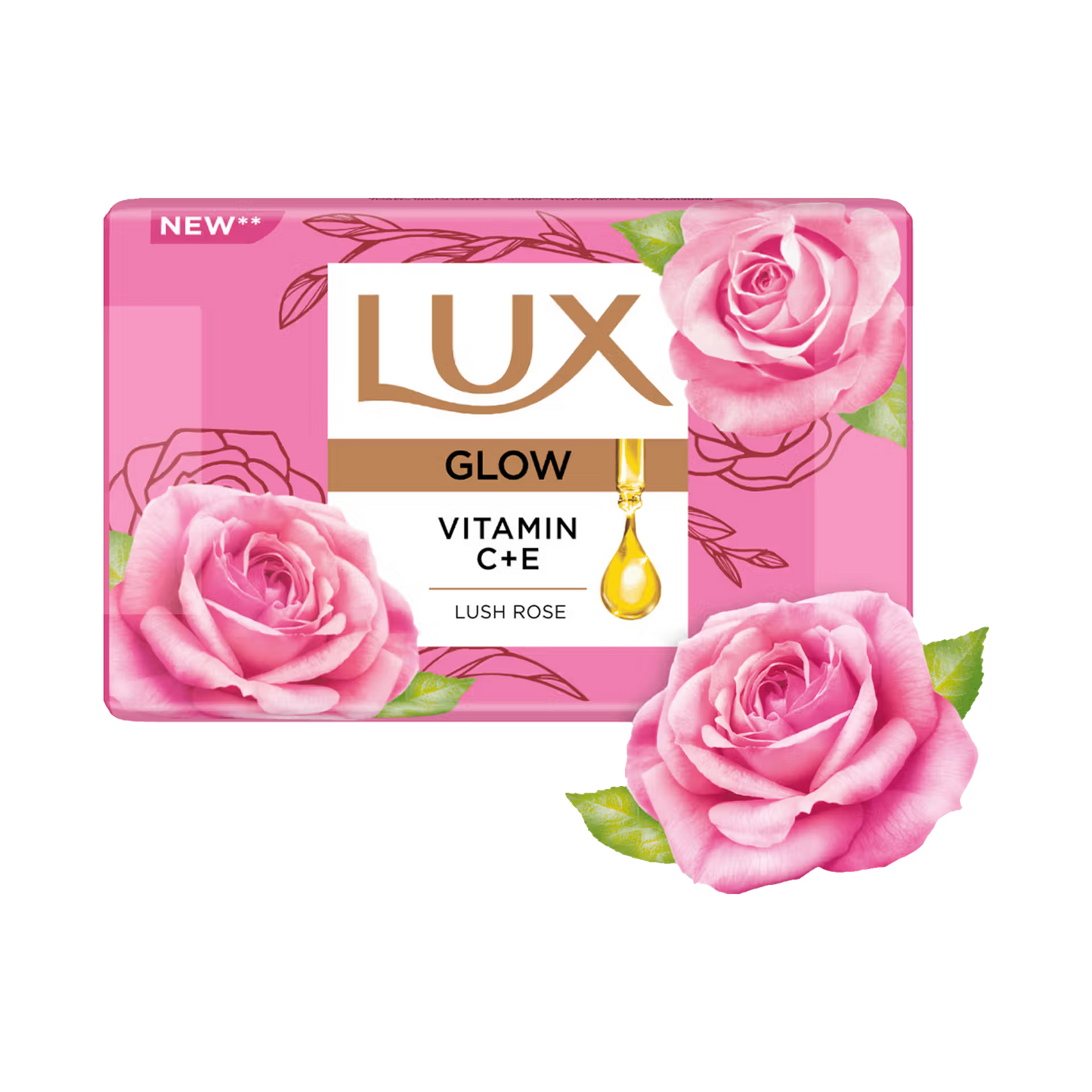 Lux Radiant Glow Rose & Vitamin C+E Beauty Soap