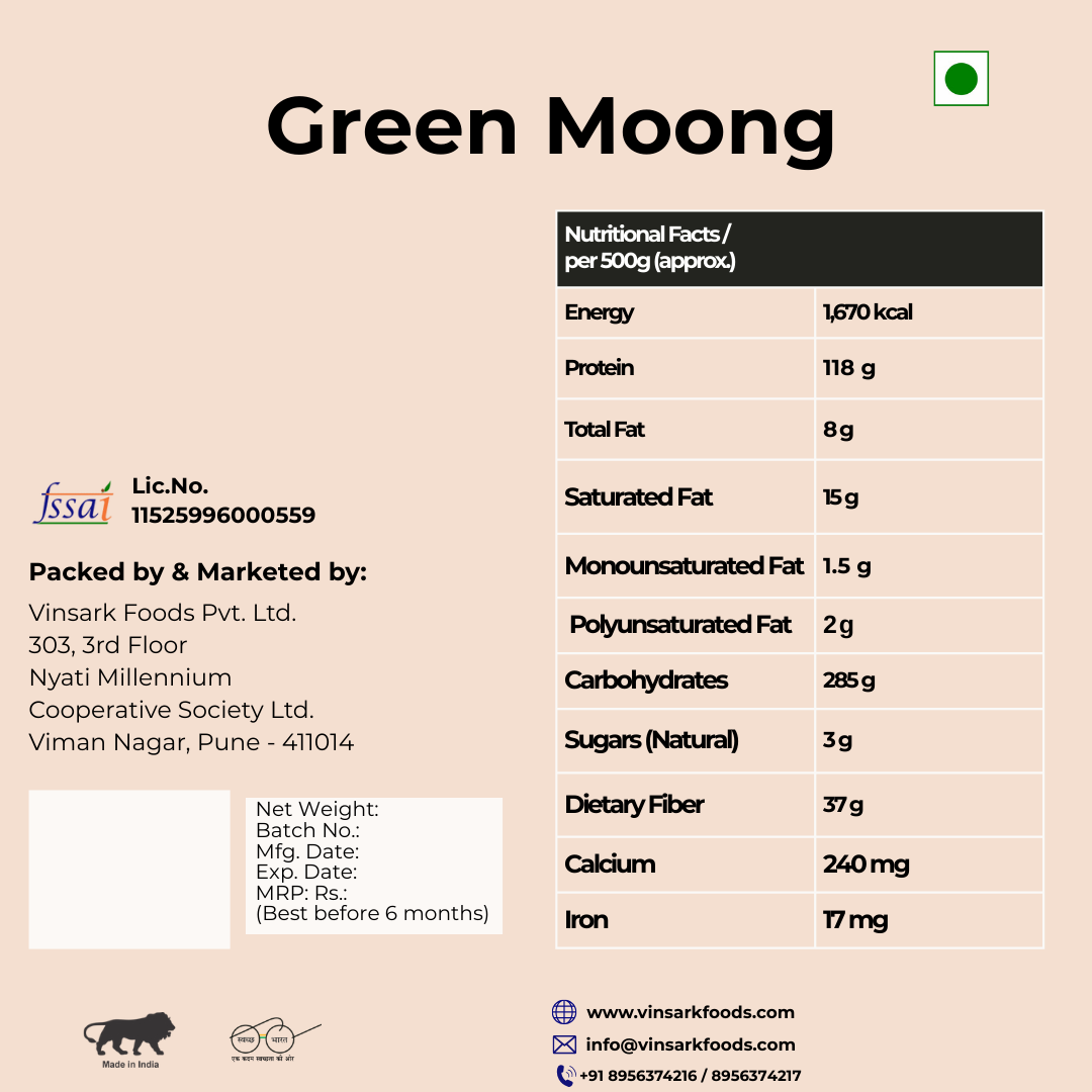 VFPL Green Moong 500 gm