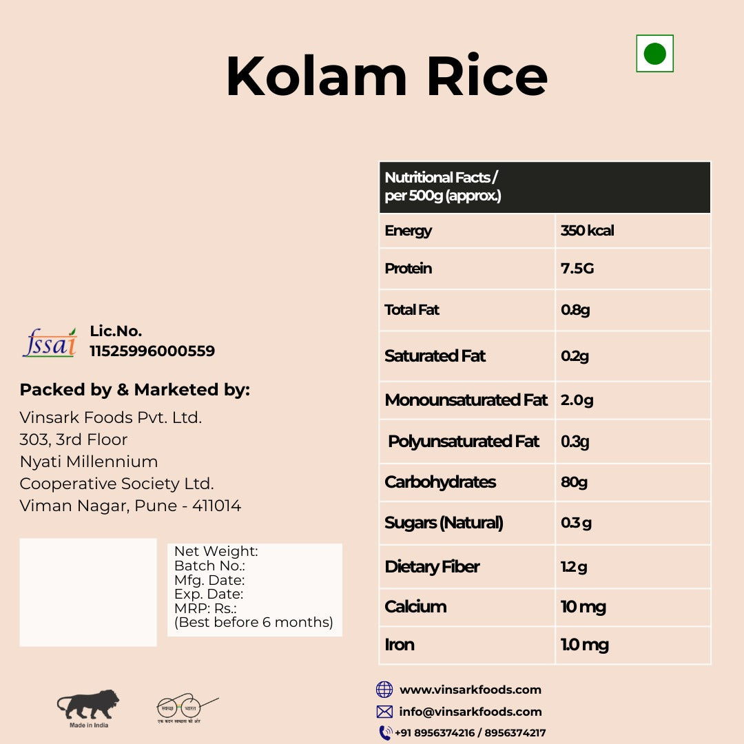 VFPL Kolam rice 5 kg