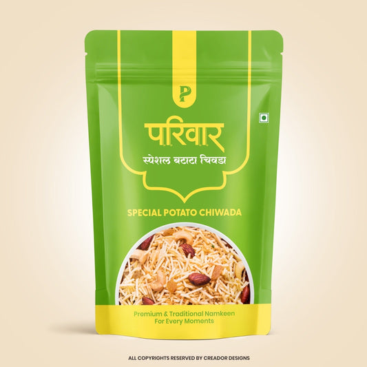 PARIVAR SPECIAL POTATO CHIVDA परिवार स्पेशल बटाटा चिवडा 200g