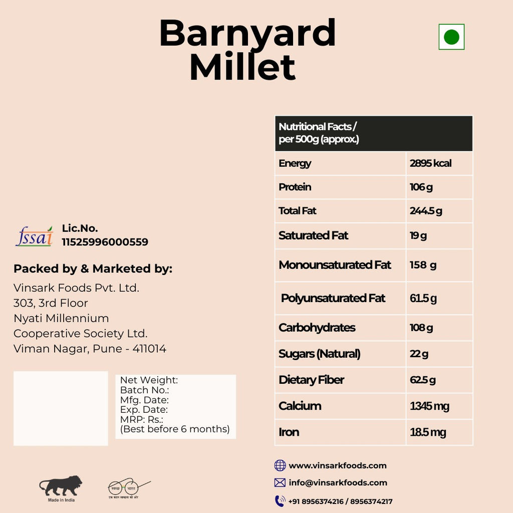 VFPL Barnyard Millets 500 gm