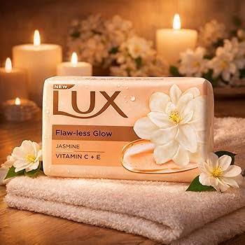 Lux Flaw-Less Glow Jasmine & Vitamin C+E Beauty Soap