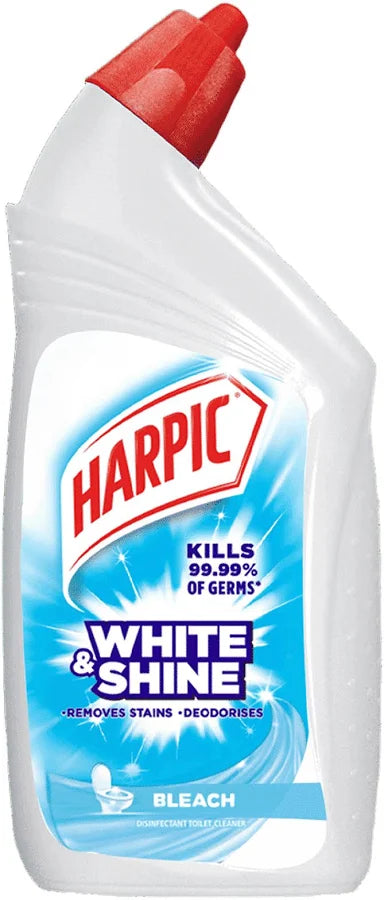 Harpic White & Shine Bleach Disinfectant Toilet Cleaner
